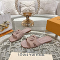 ISOLA FLAT SLIDE IN DUSTY PINK CALFSKIN